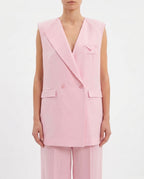 Gilet lungo sartoriale doppiopetto