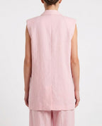 Gilet lungo sartoriale doppiopetto