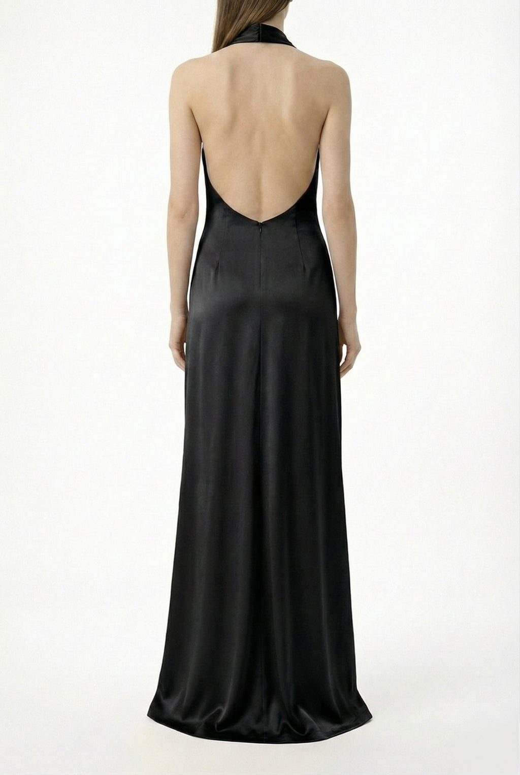 Abito lungo con drappeggio