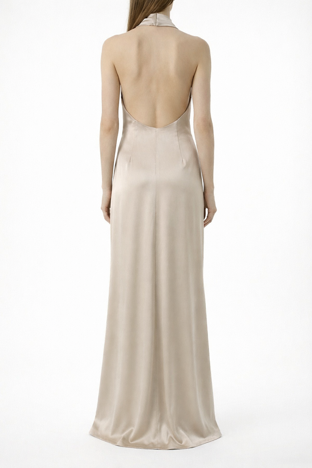 Abito lungo con drappeggio