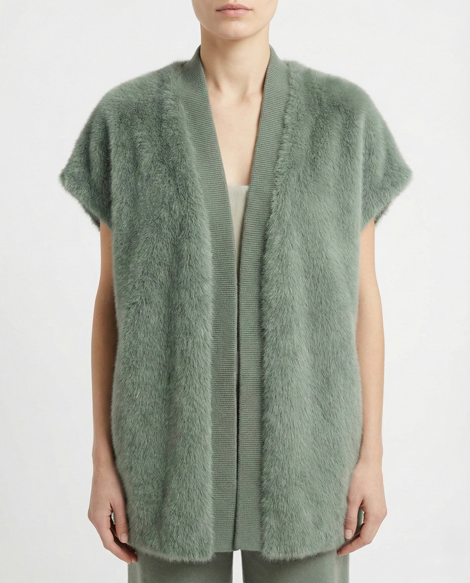 Gilet in eco-pelliccia