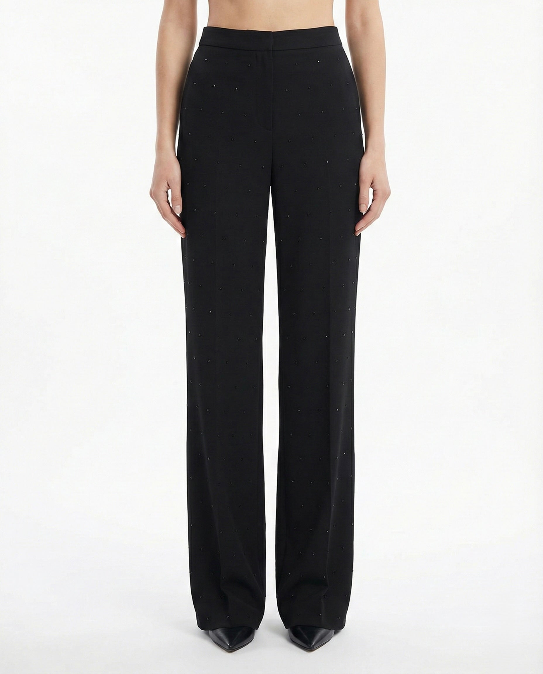 Pantaloni eleganti a gamba dritta