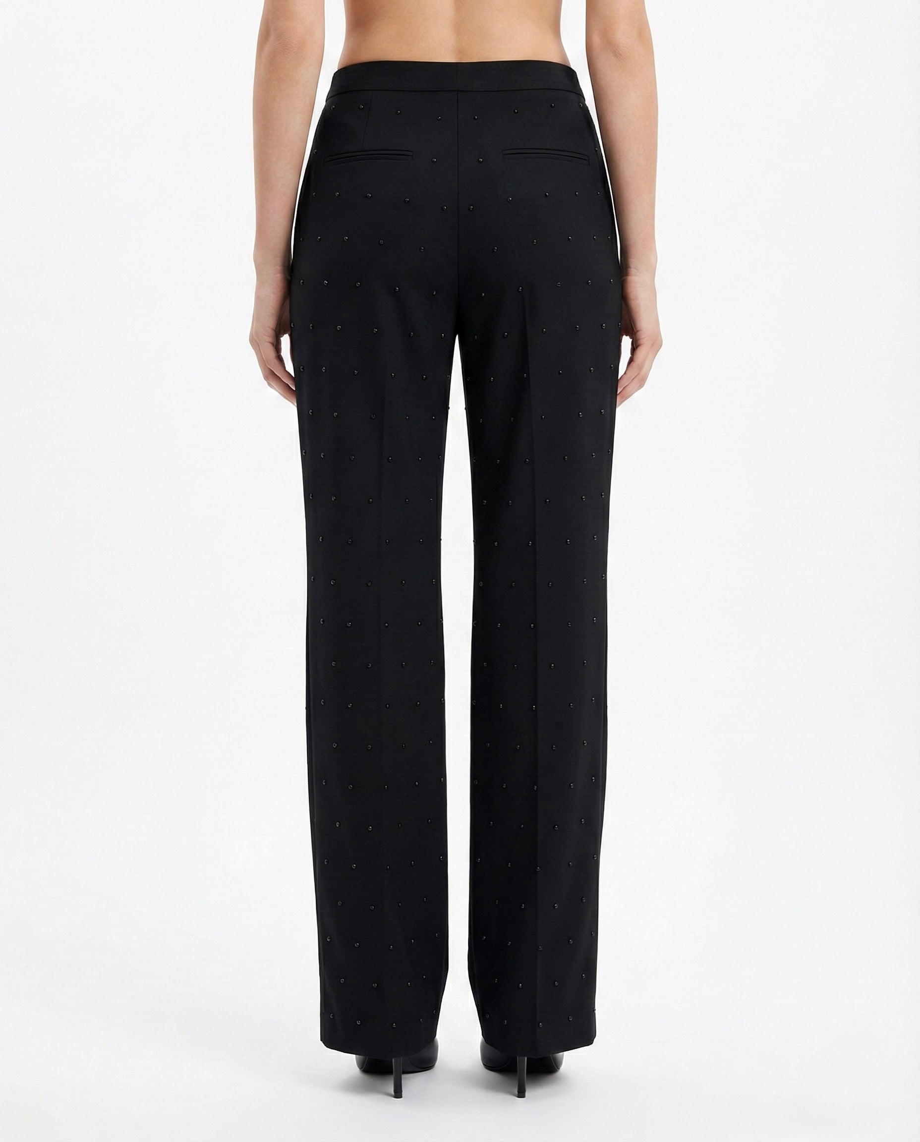 Pantaloni eleganti a gamba dritta