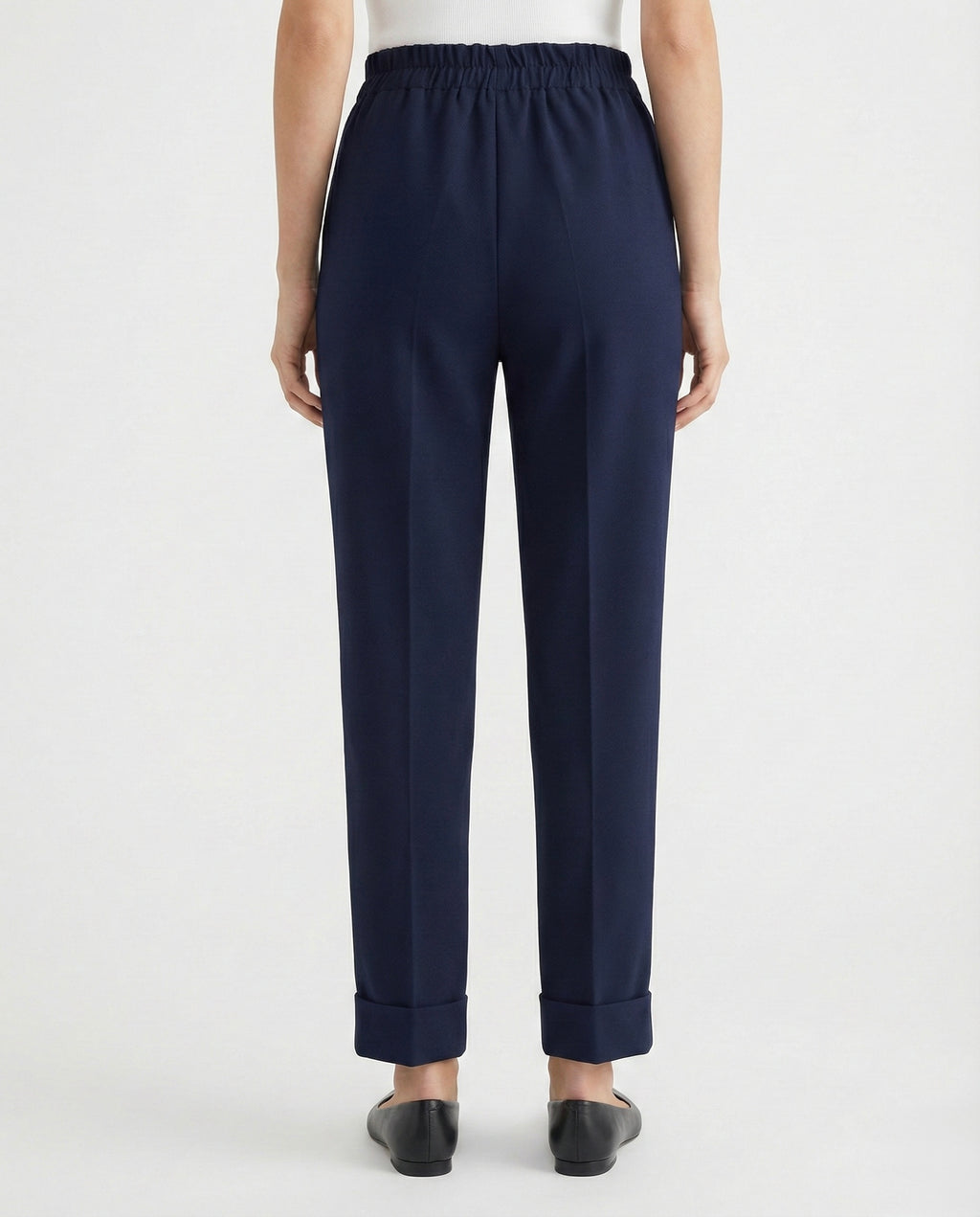 Pantaloni con risvolto