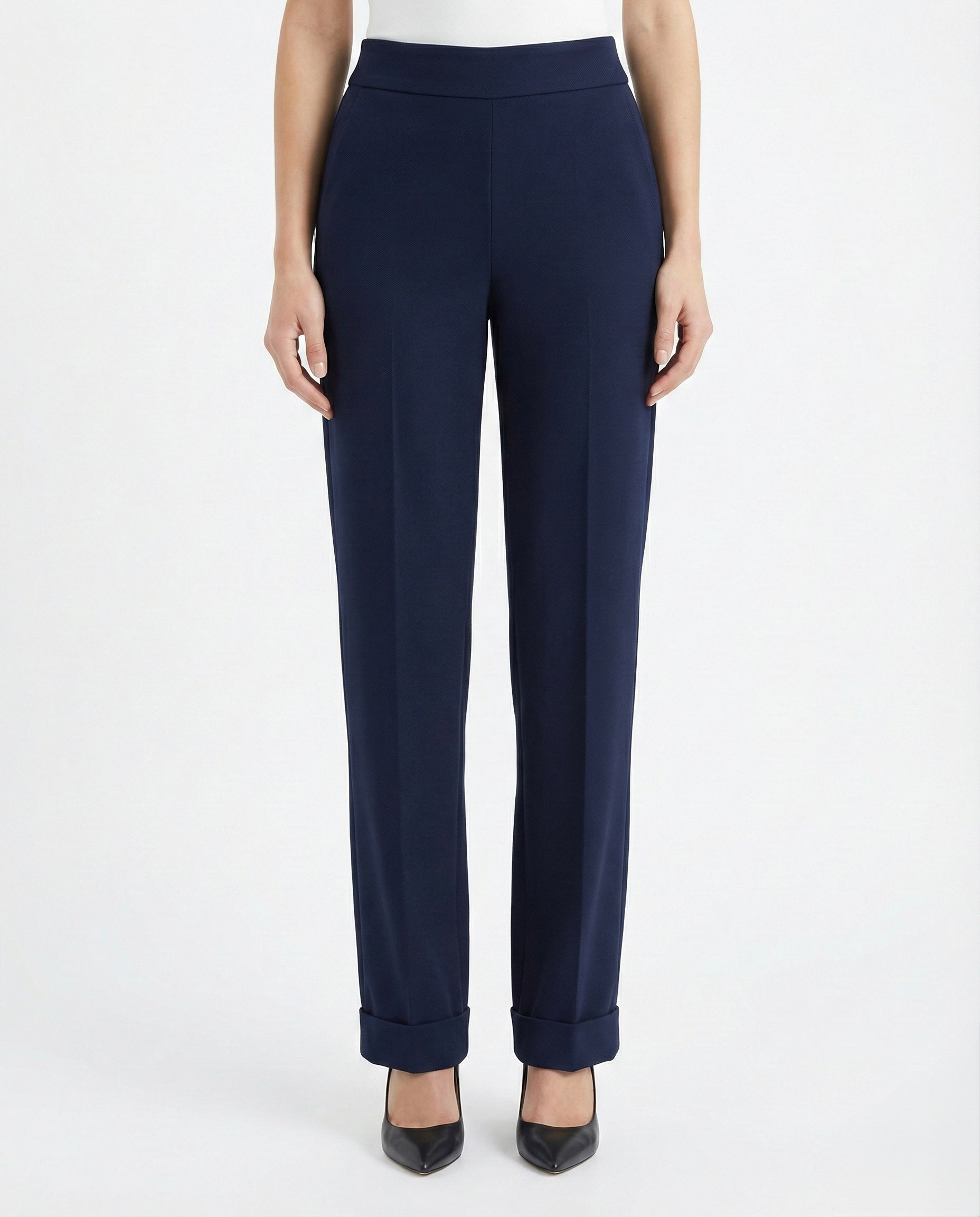 Pantaloni con risvolto