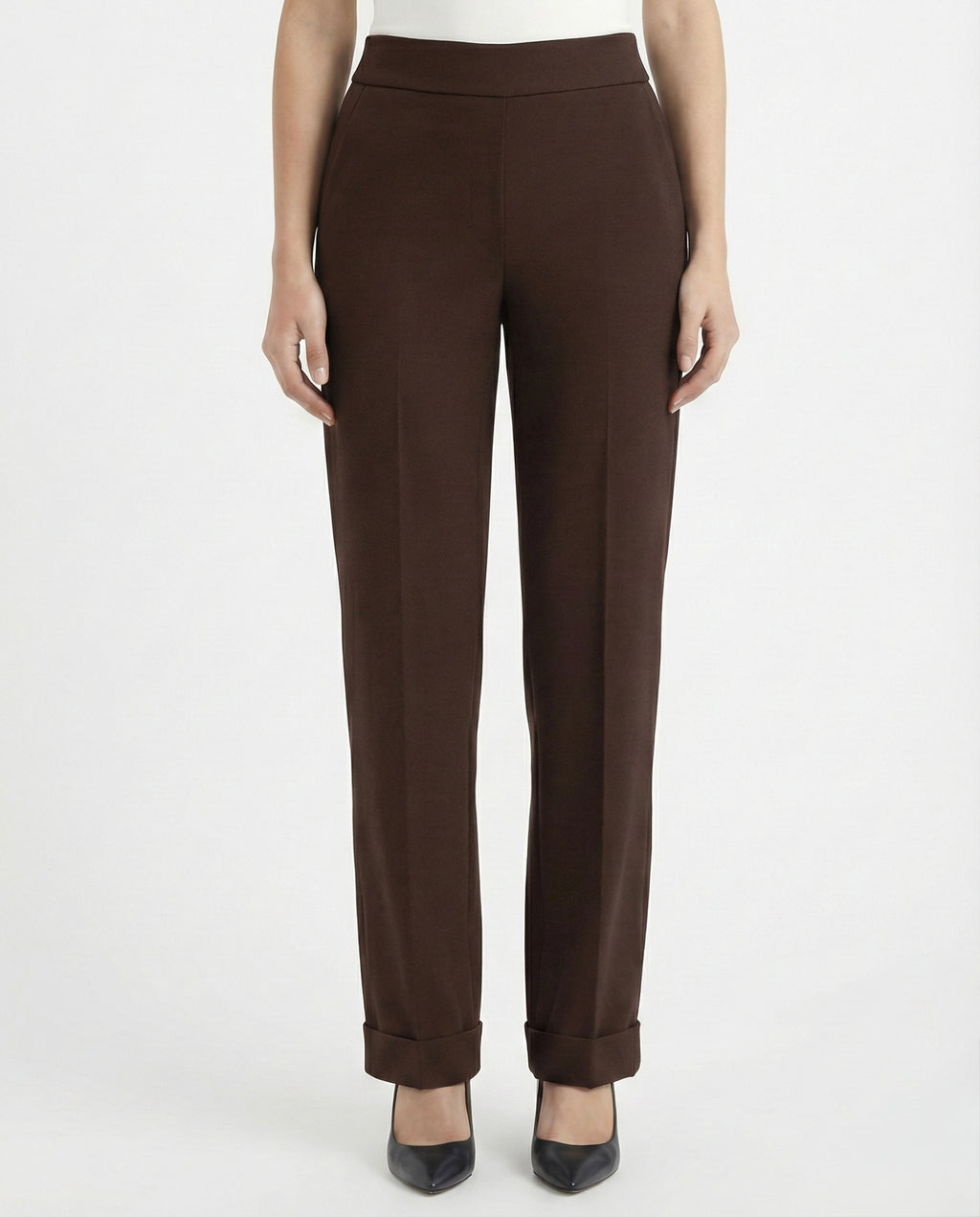 Pantaloni con risvolto