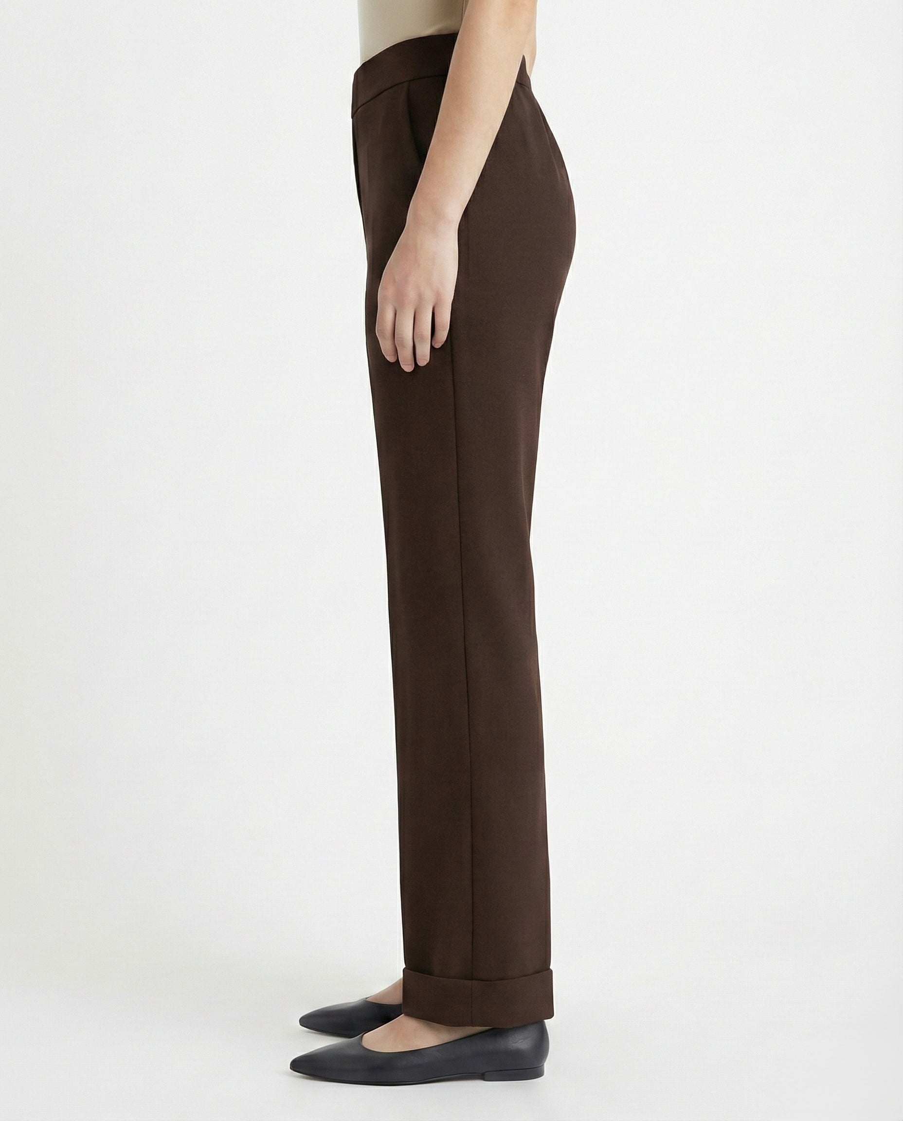 Pantaloni con risvolto