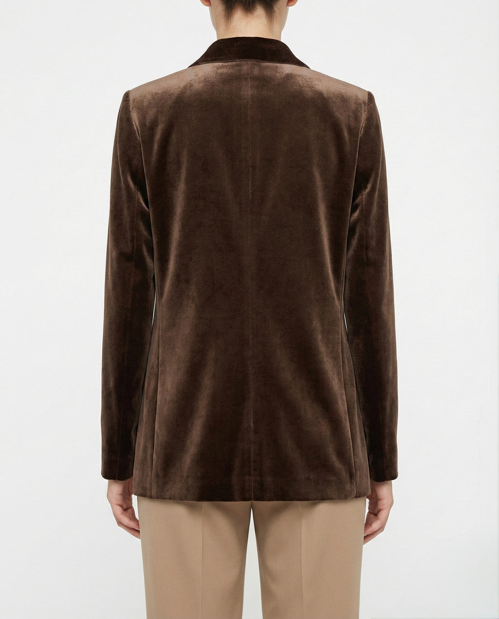 Giacca in velluto con revers classico