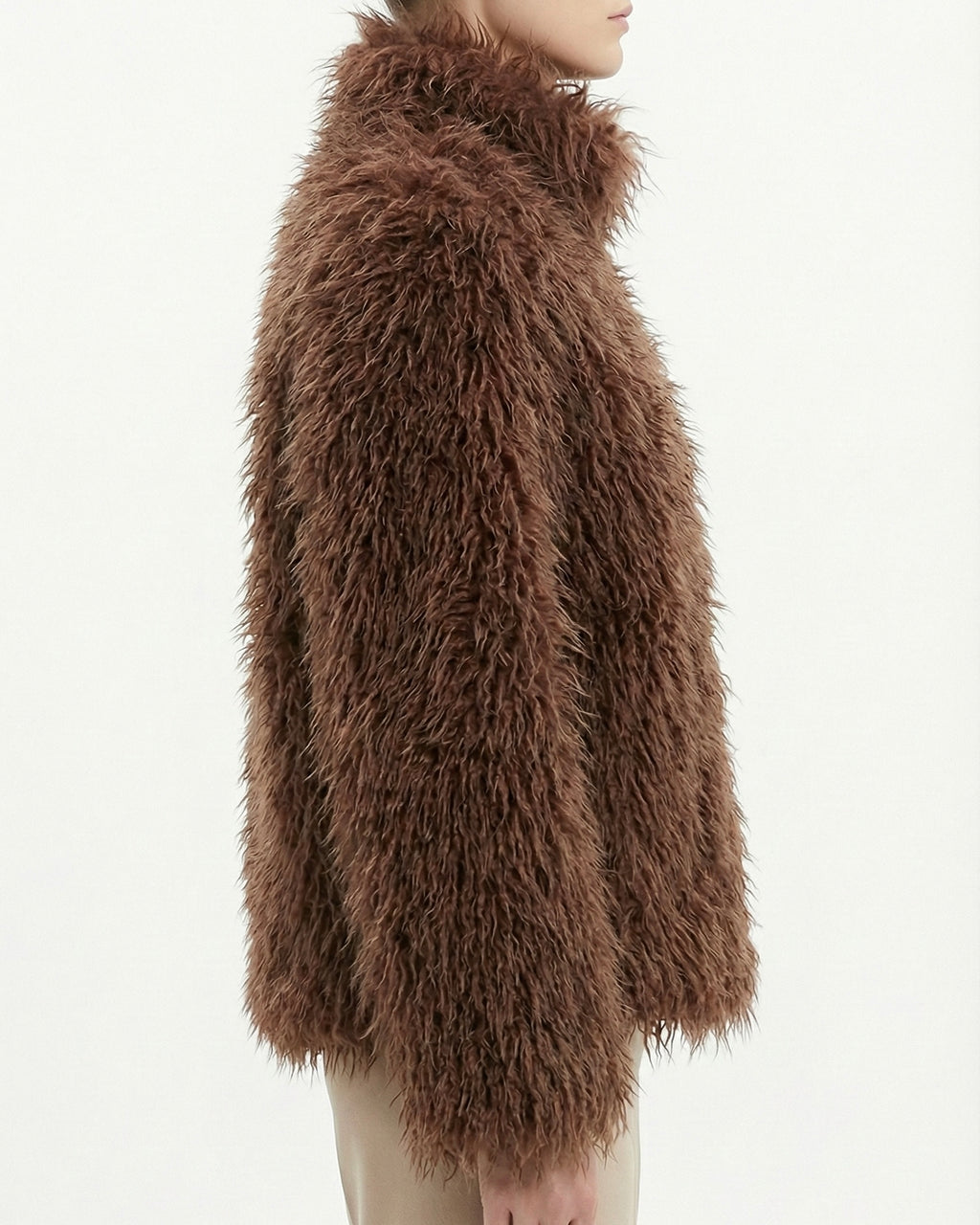 Giacca in eco-pelliccia effetto peluche