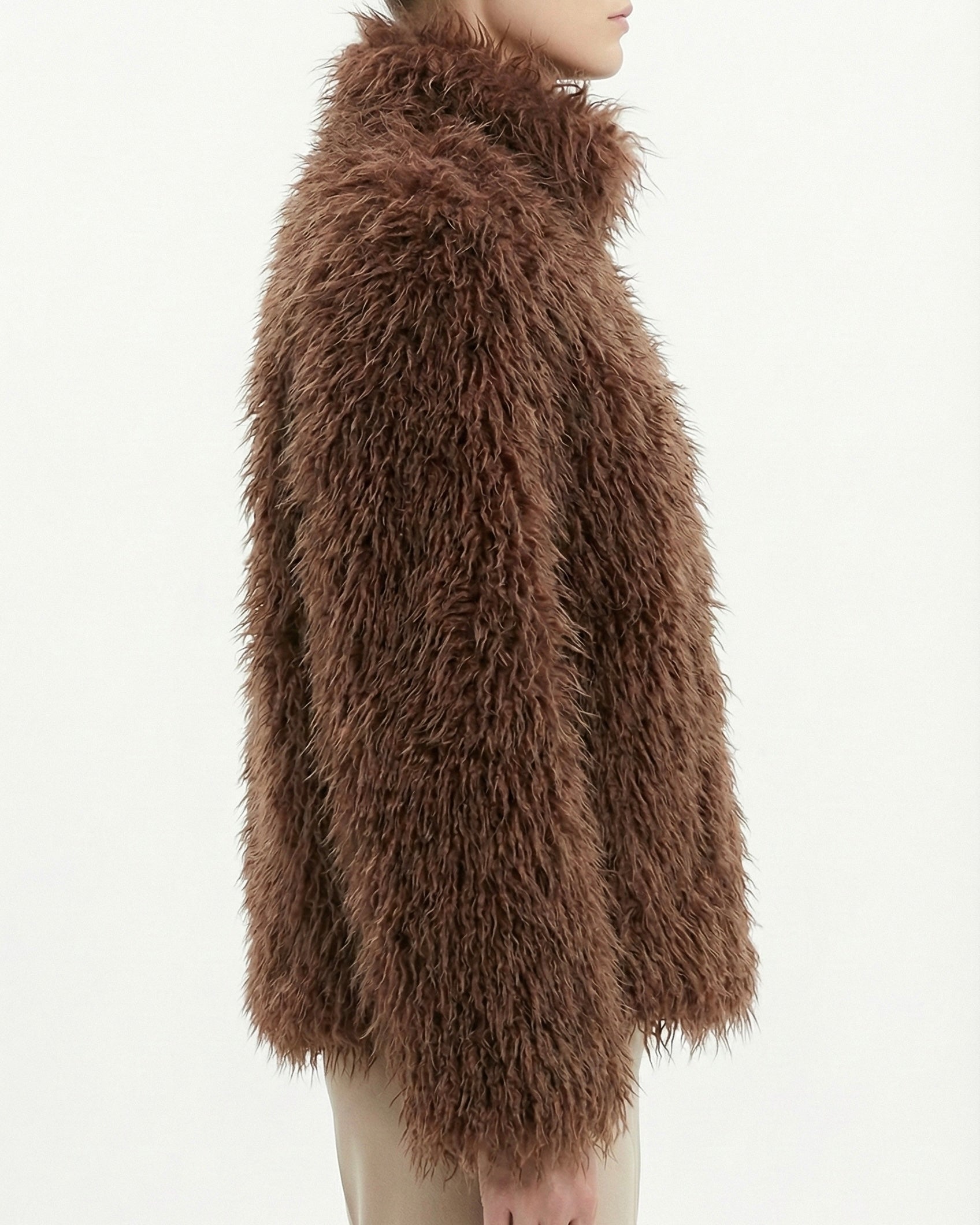 Giacca in eco-pelliccia effetto peluche