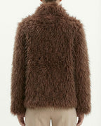 Giacca in eco-pelliccia effetto peluche