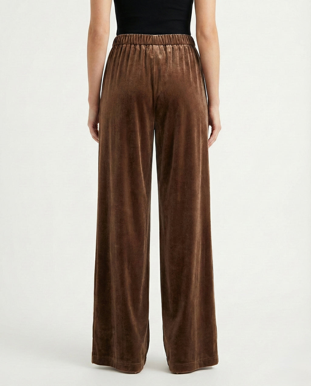 Pantalone palazzo in velluto elegante