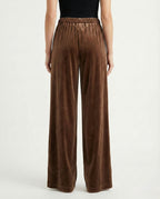 Pantalone palazzo in velluto elegante