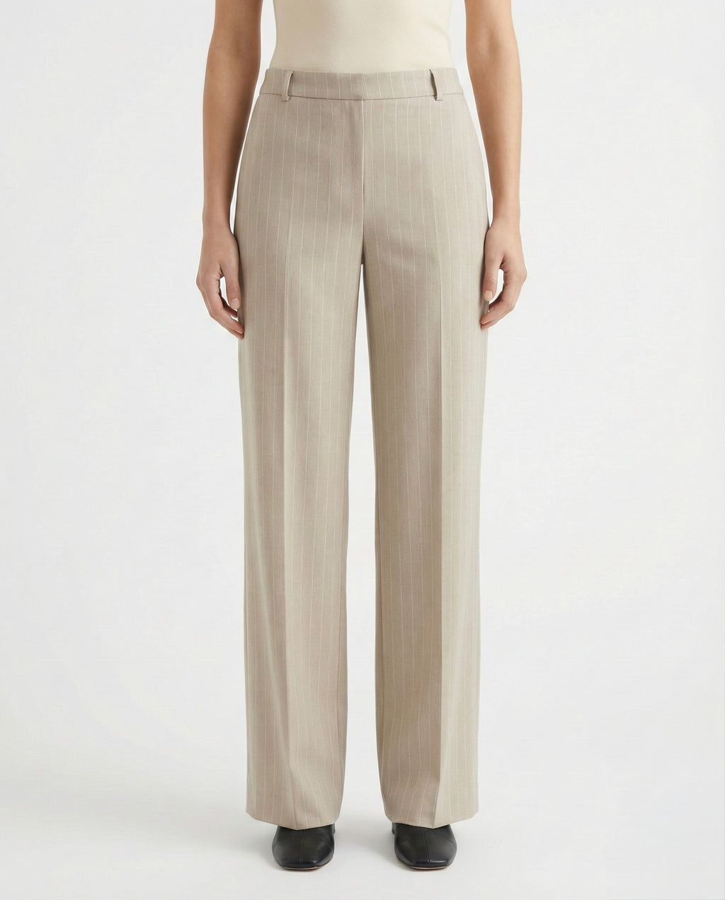 Pantaloni a Gamba Larga a Righe