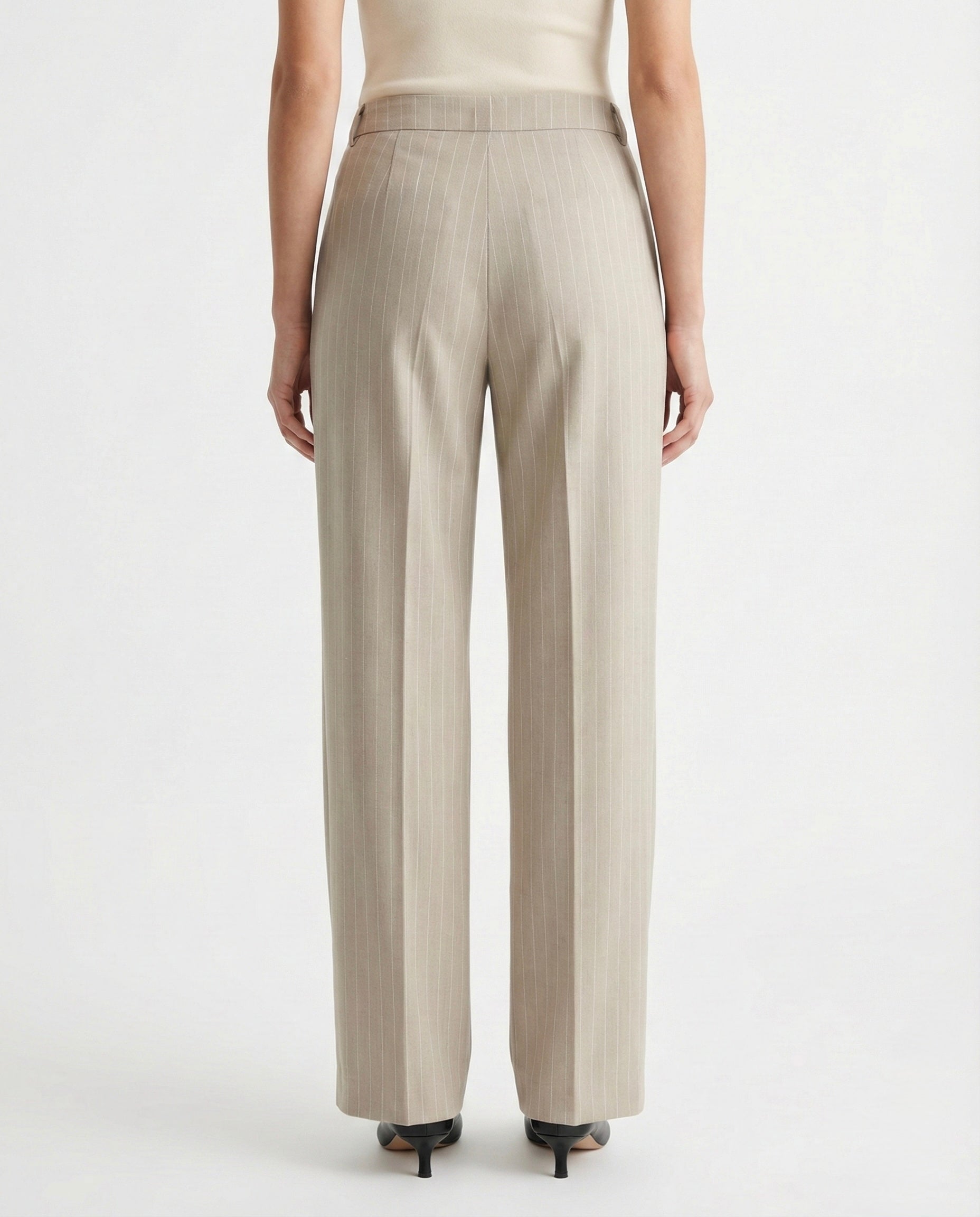 Pantaloni a Gamba Larga a Righe