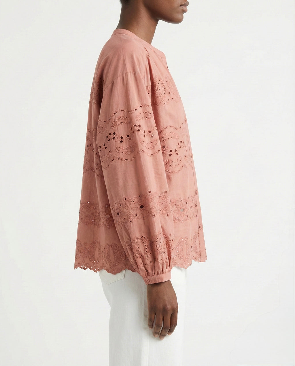 Camicia over in sangallo