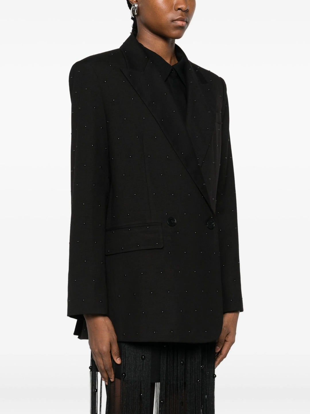 Giacca blazer con strass