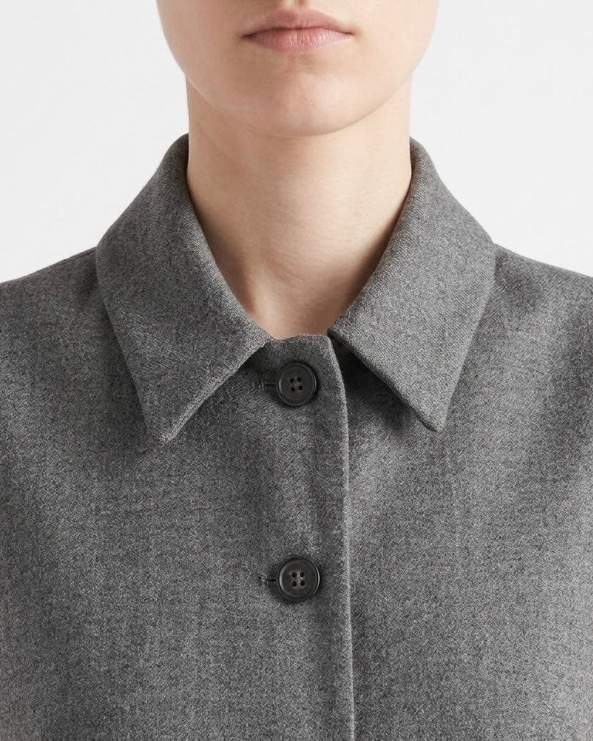 Gilet H2O Italia Grigio Sartoriale in Misto Lana con Bottoni