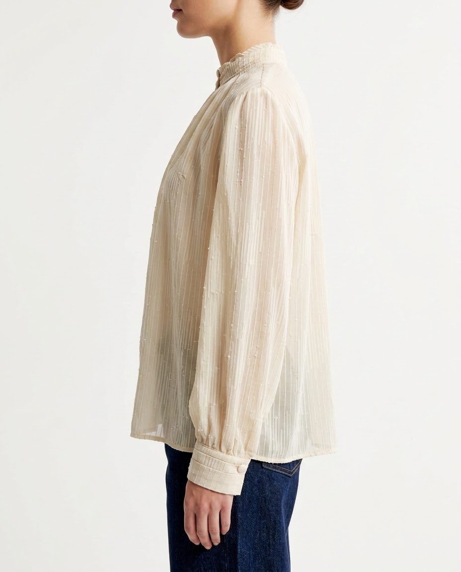 Camicia fluida con collo arricciato H2O Italia