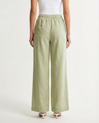 Pantalone in lino con elastico
