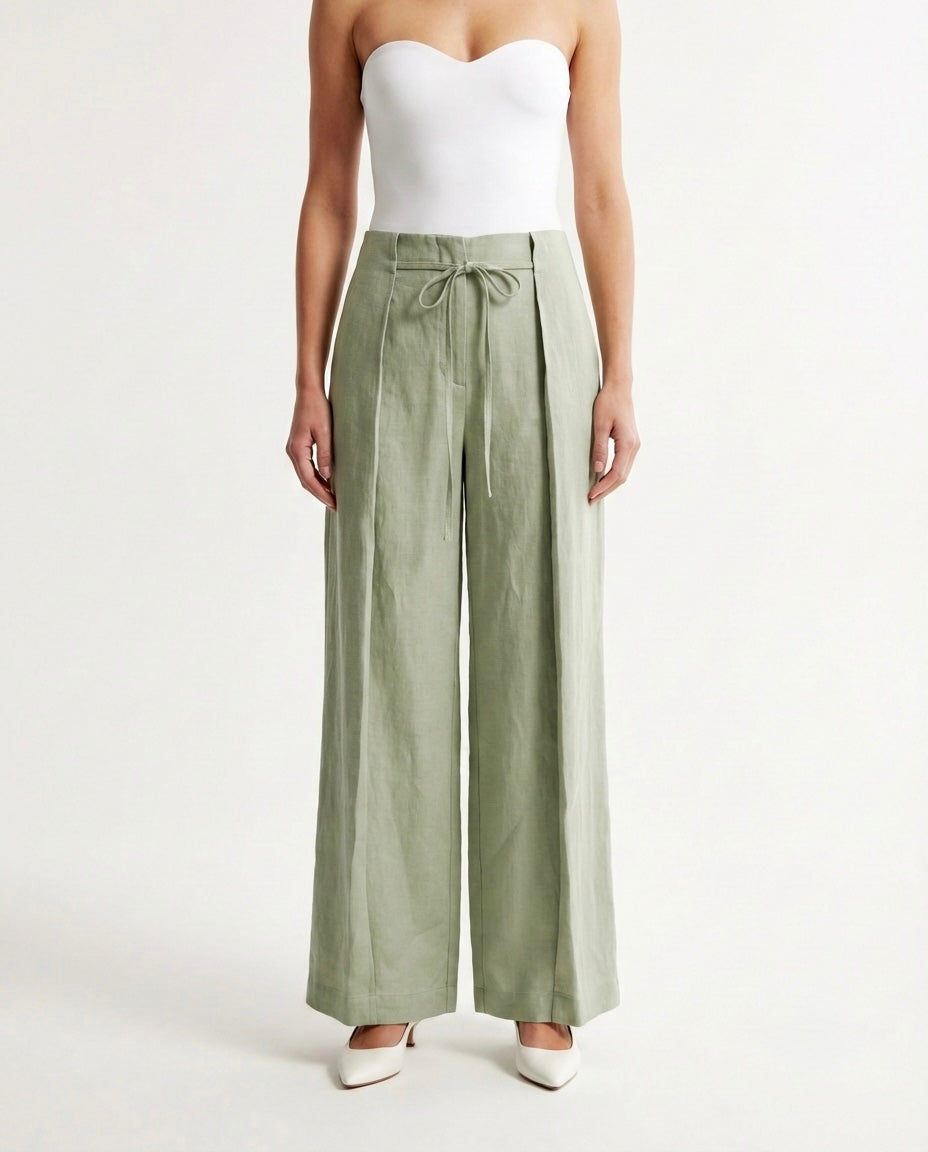 Pantalone in lino morbido