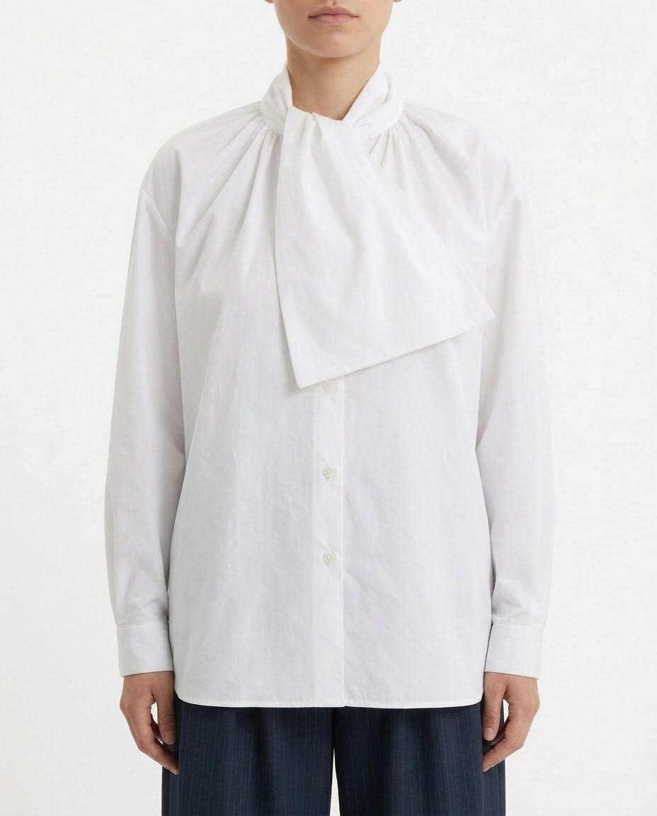 Camicia con fiocco al collo H2O Italia