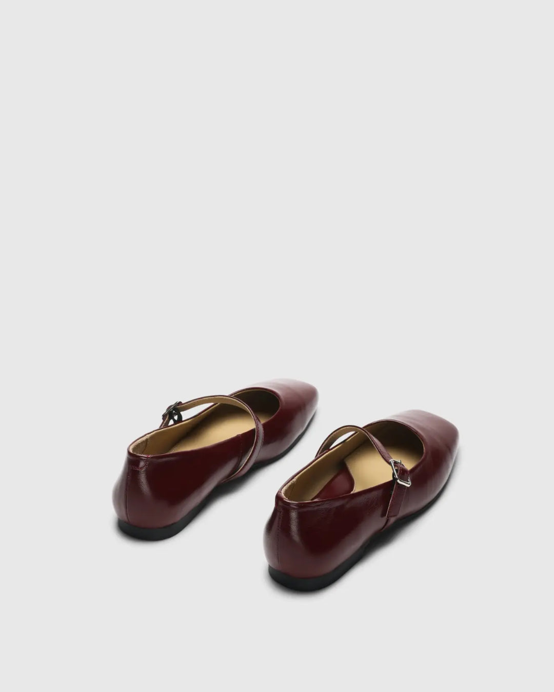 Ballerina mary jane in pelle