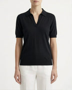 Polo in maglia cotone e seta