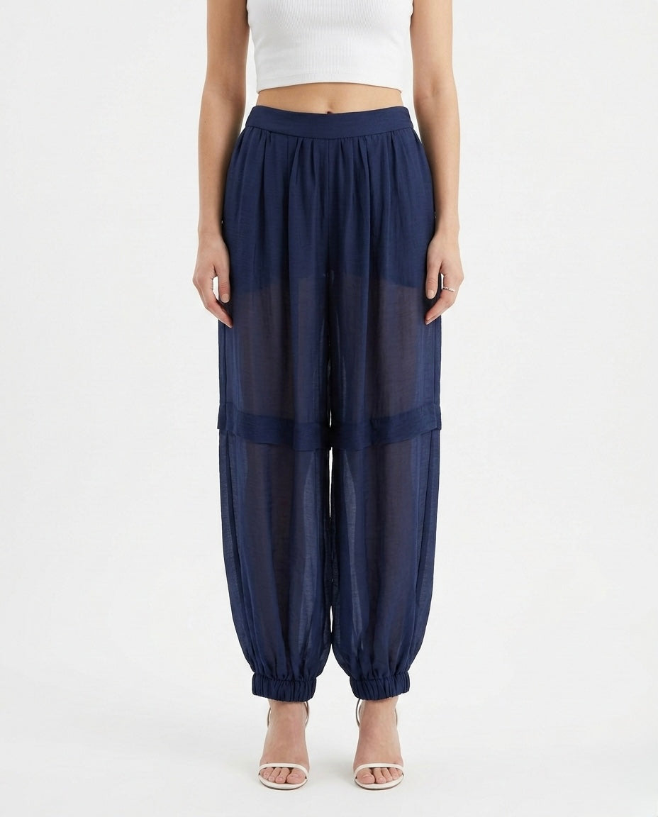 Pantalone balloon fluido