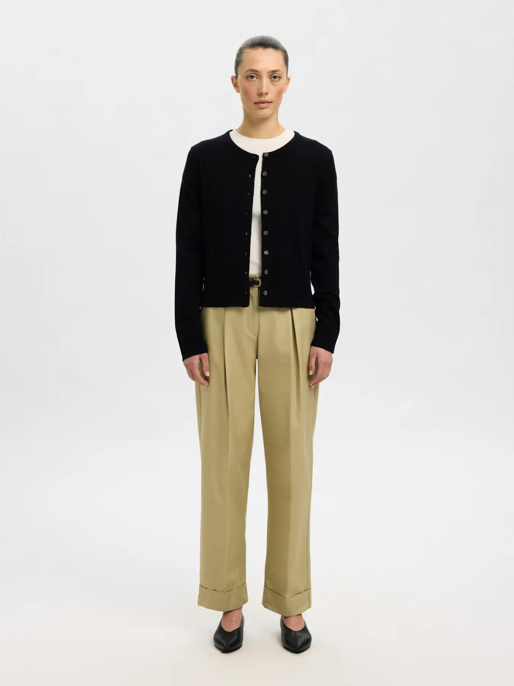 Cardigan in lana merino