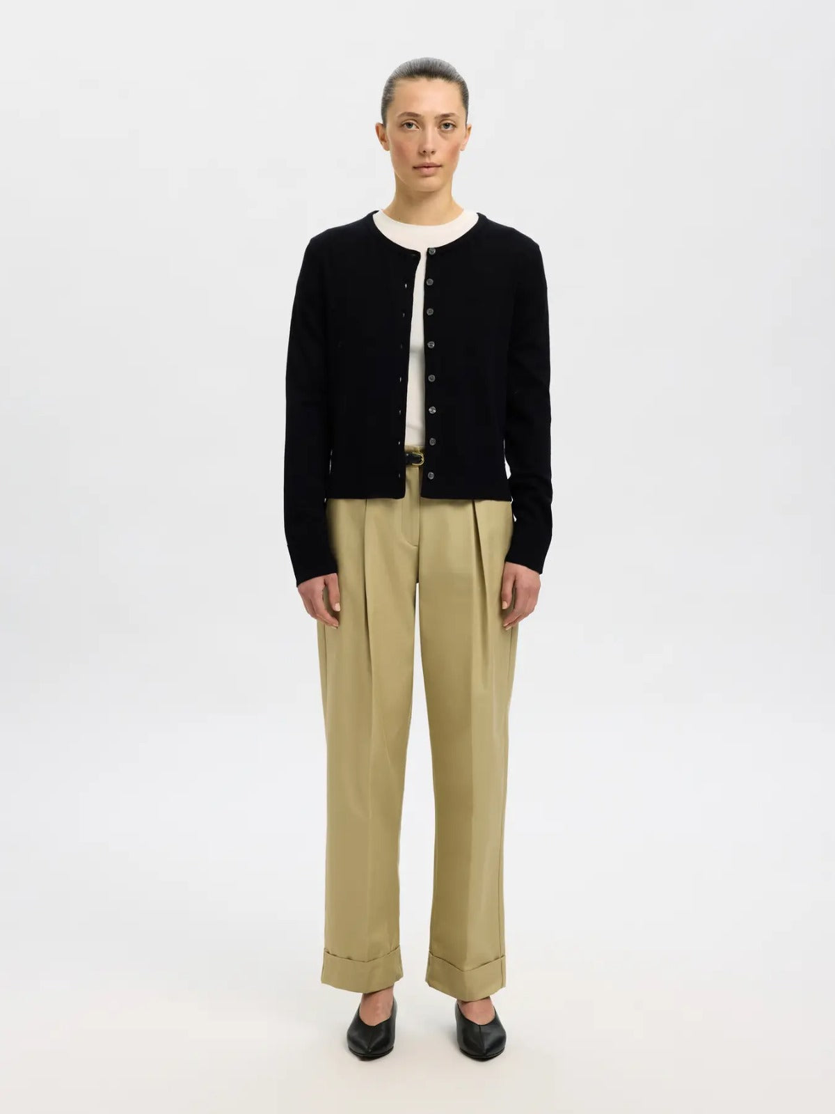 Cardigan in lana merino