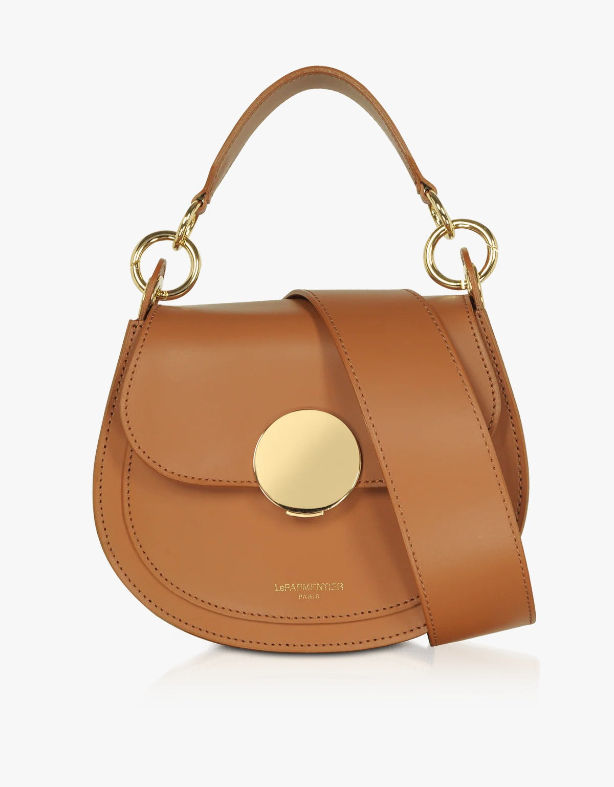 Borsa a tracolla in pelle liscia