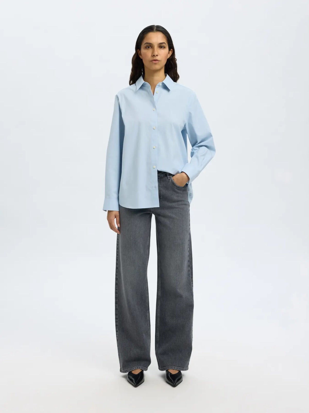 Camicia classica in cotone