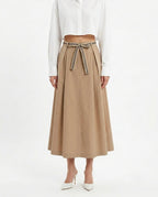 Gonna midi con cintura