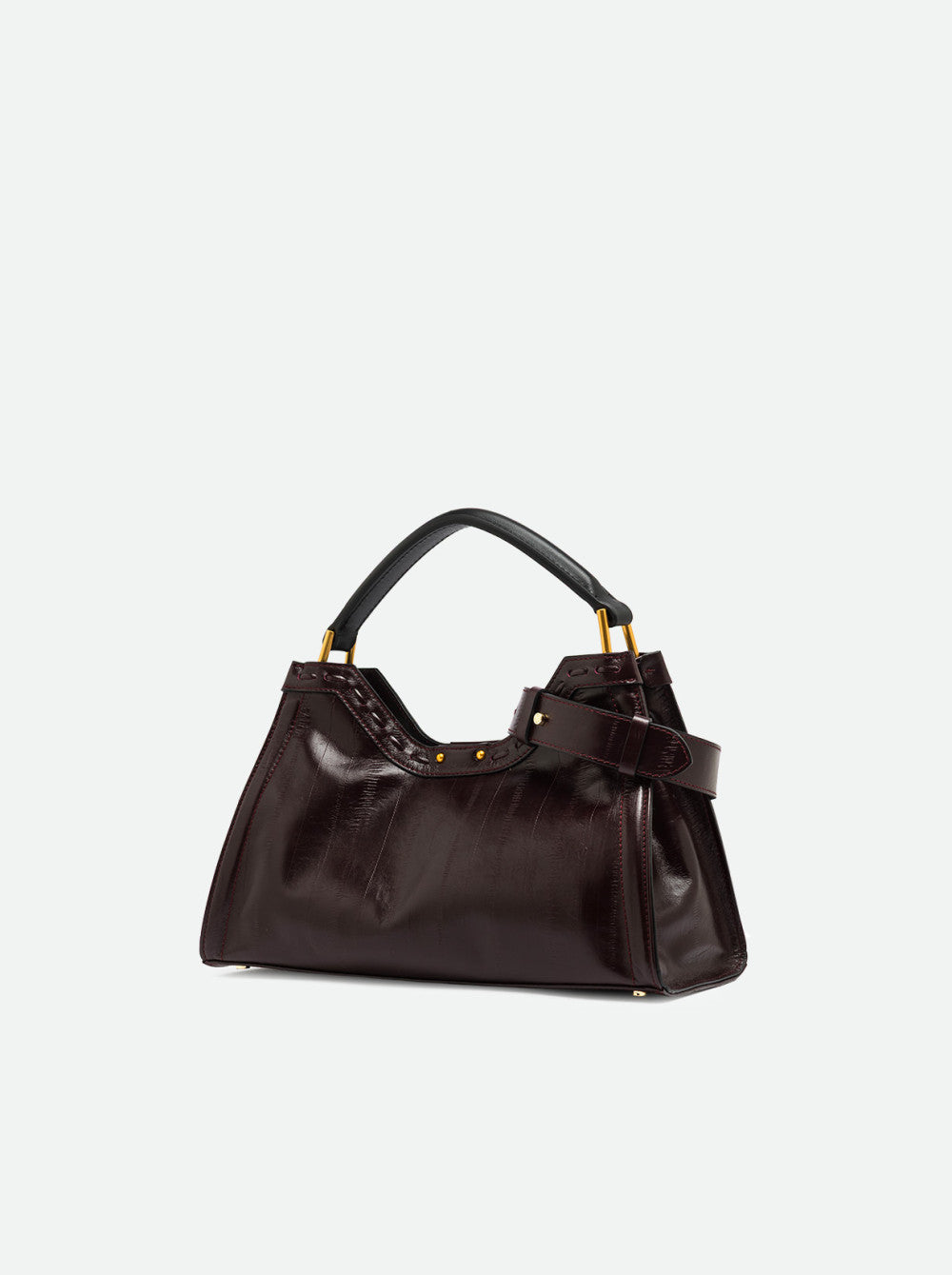 Borsa a Mano Aurora Gianni Chiarini in Pelle  Anguilla Antique Ruby