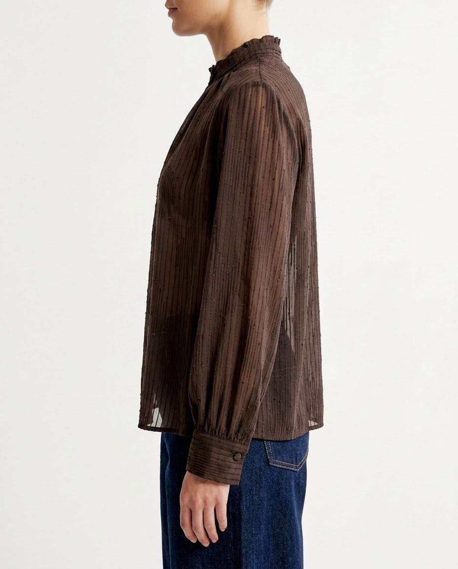 Camicia fluida con collo arricciato H2O Italia