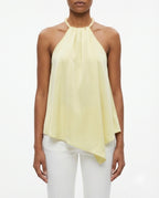 Top halter drappeggiato