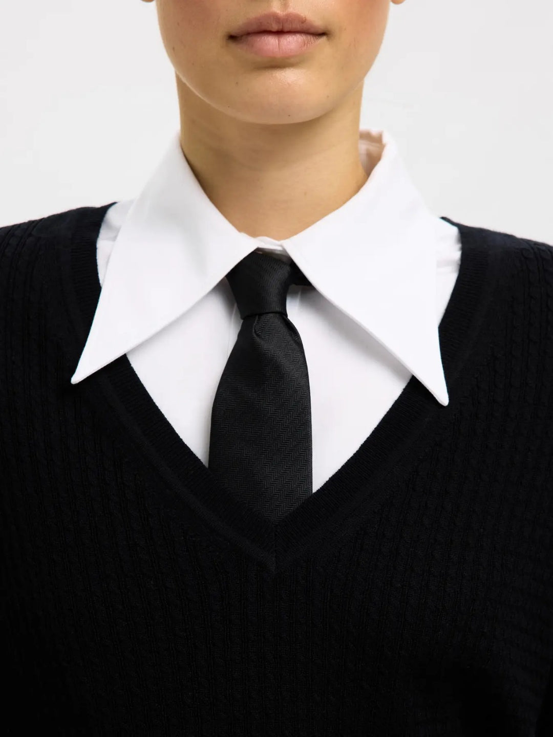 Maglione con scollo a V