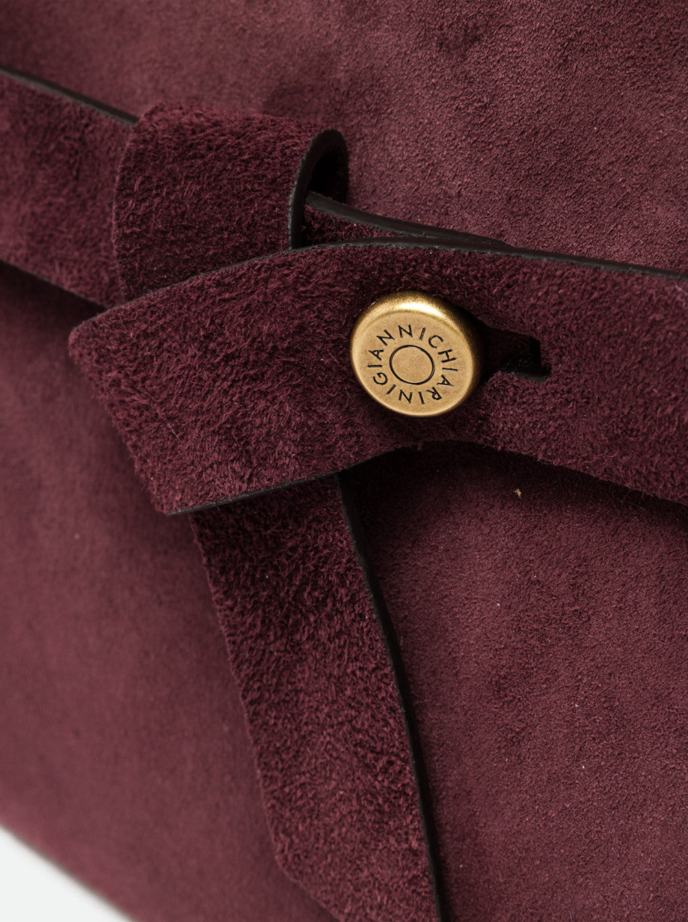 Borsa a Mano Gianni Chiarini Miranda Media in Camoscio Amarone
