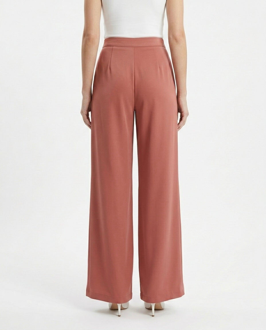 Pantalone palazzo satinato