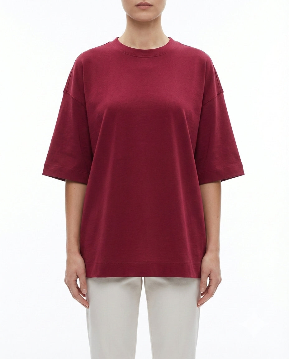 T-shirt Selected Femme oversize con maniche ampie a 3/4