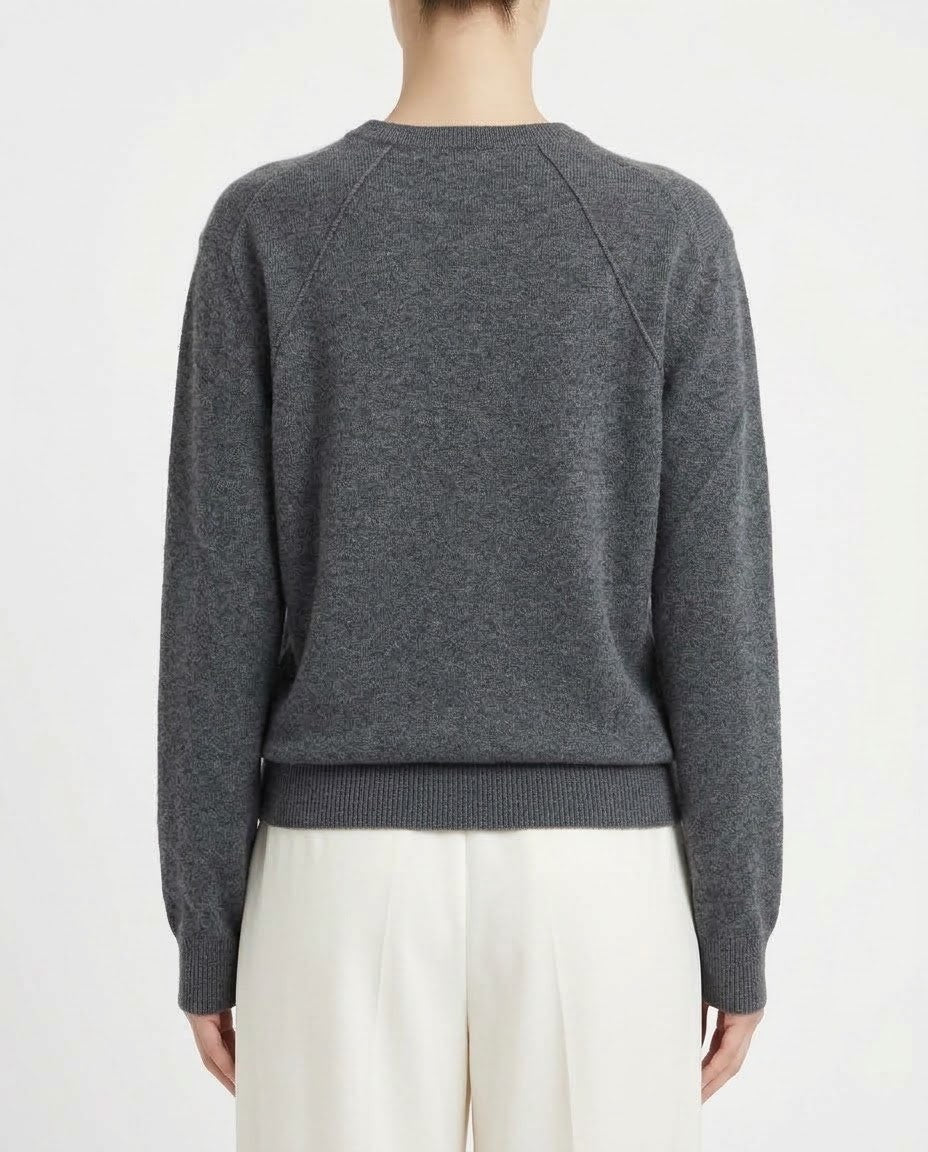 Maglia H2O Italia in Lana e Cashmere Beige, Grigio Scuro e Cammello