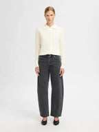 Gilet in maglia con fantasia