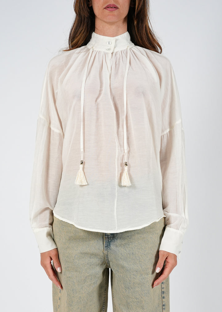 Camicia con Collo alla Coreana