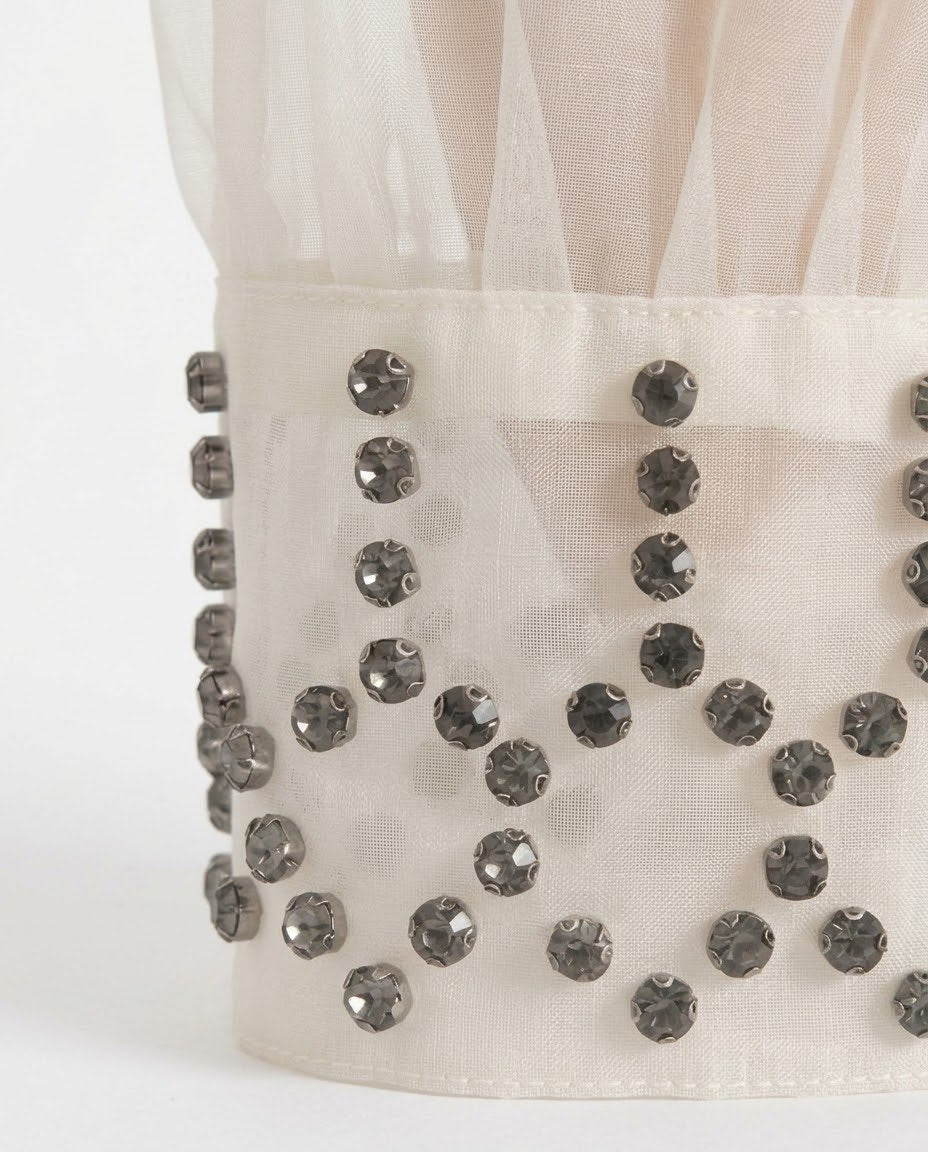 Camicia fluida con polsini gioiello H2O Italia