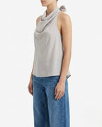 Top drappeggiato over