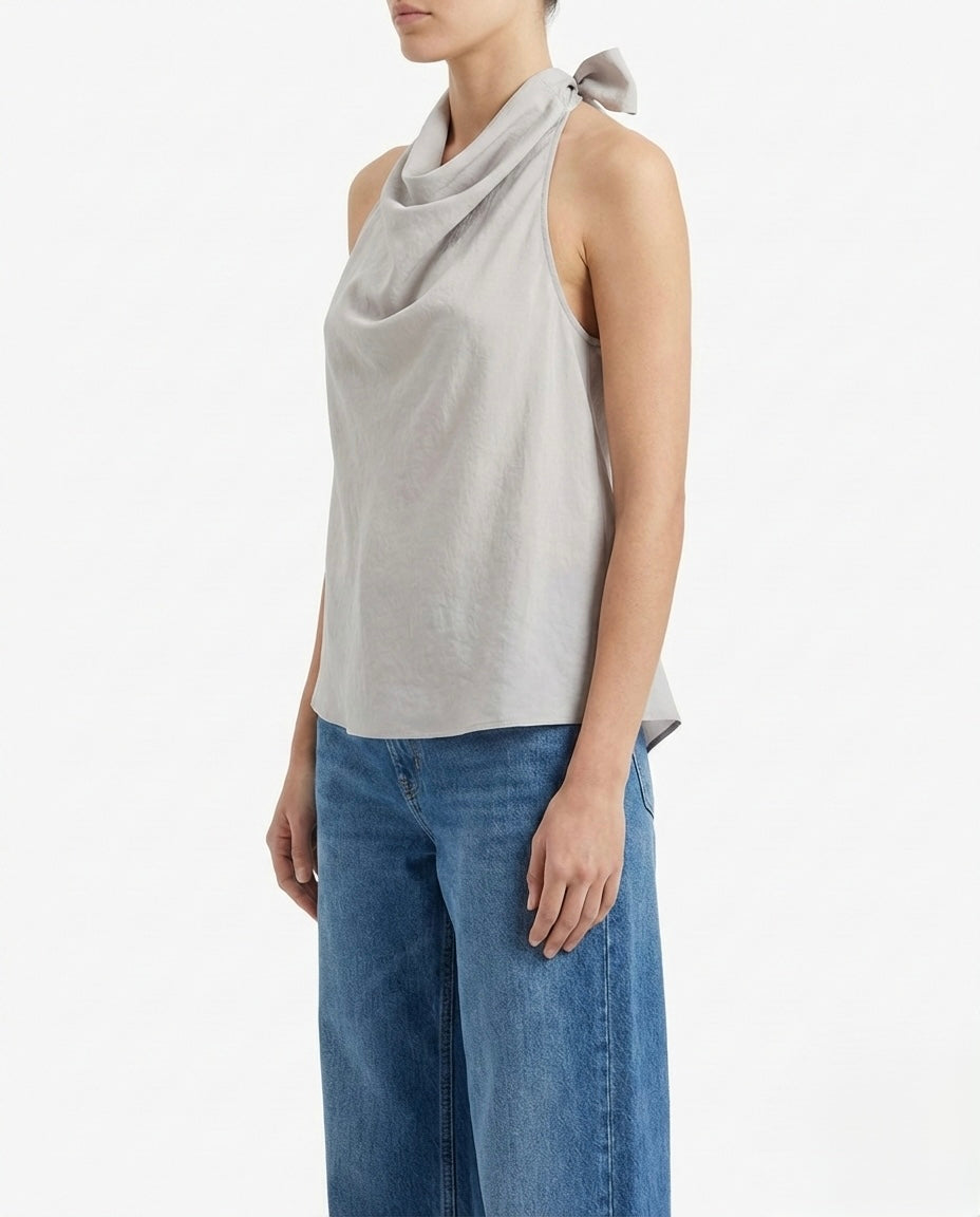 Top drappeggiato over