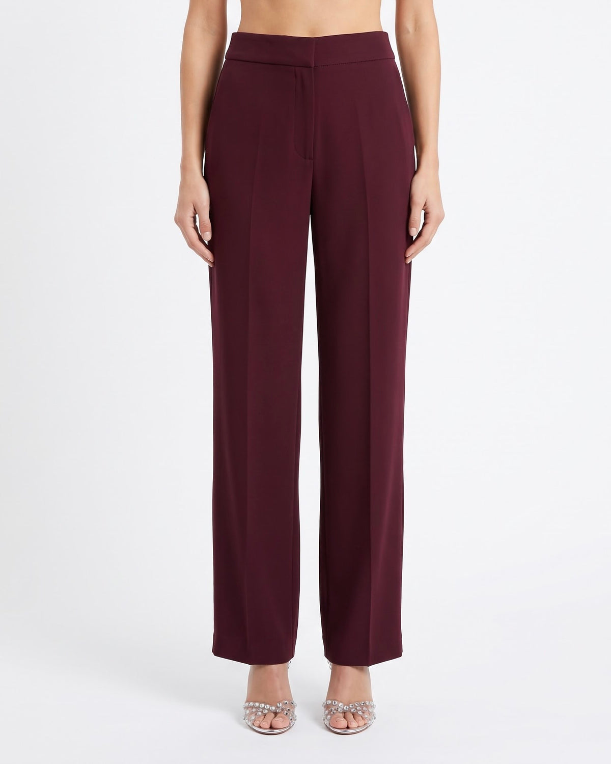 Pantalone Sartoriale Isabelle Blanche Basic Fit