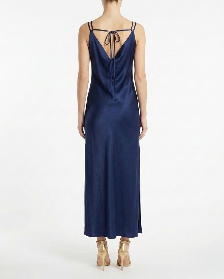 Abito lungo satinato