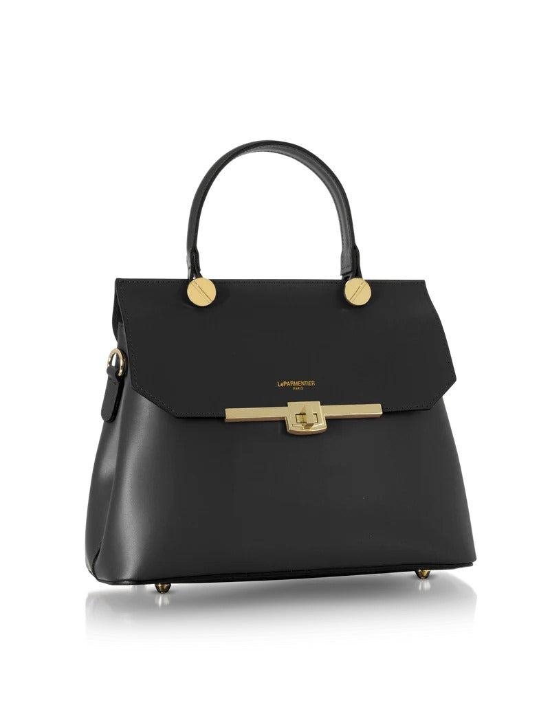 Borsa a Mano con tracolla e Dettagli Oro